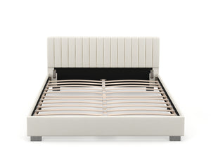 Upholstered bed DAINA 160 x 200 cm beige