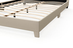 Polsterbett JUNA 140 x 200 cm beige