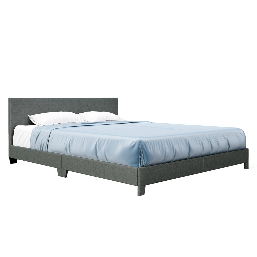 Upholstered bed JUNA 160 x 200 cm anthracite/green