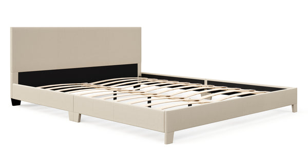 Polsterbett JUNA 160 x 200 cm beige
