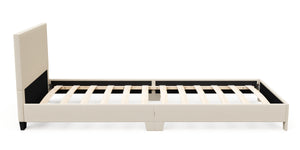 Polsterbett JUNA 90 x 200 cm beige