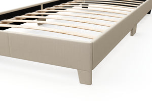 Polsterbett JUNA 90 x 200 cm beige