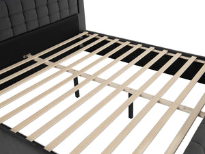 Polsterbett LED BEATA 160 x 200 cm anthrazit