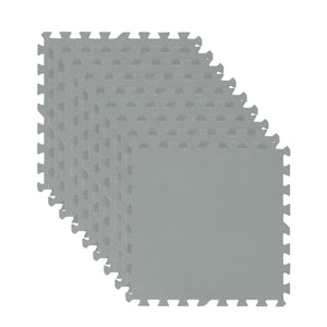 Pool Bodenschutz Fliesen grau 9er Set 50 x 50 cm