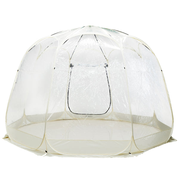 Pop-Up Bubble Zelt 8-10 Personen 380 cm transparent/weiss