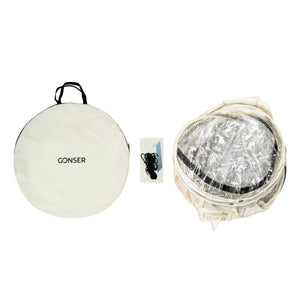 Pop-Up Bubble Zelt LED 2-3 Personen 180 cm transparent/weiss