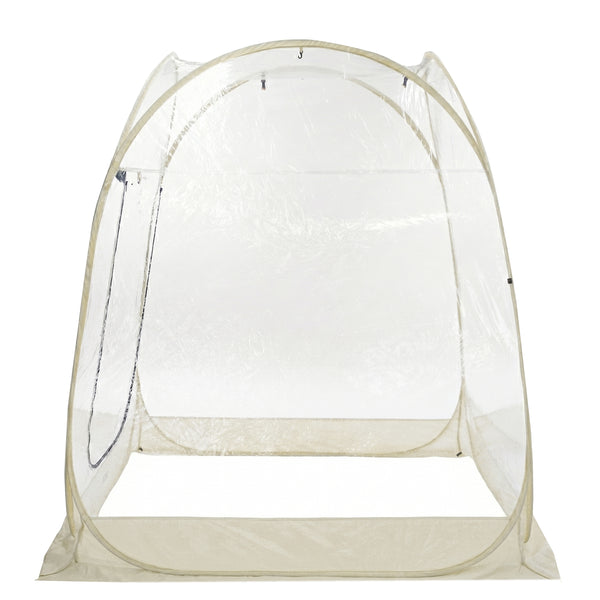 Pop-Up Bubble Zelt LED 2-3 Personen 180 cm transparent/weiss