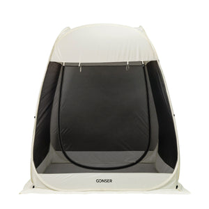 Padiglione Pop-Up LED 2-3 persone 2 x 2 m trasparente/nero