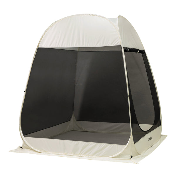 Padiglione Pop-Up LED 2-3 persone 2 x 2 m trasparente/nero