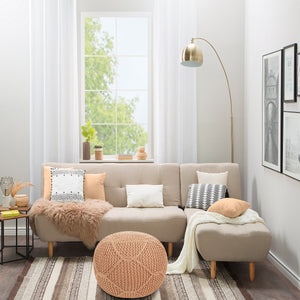 Pouf BYBLOS hellbraun