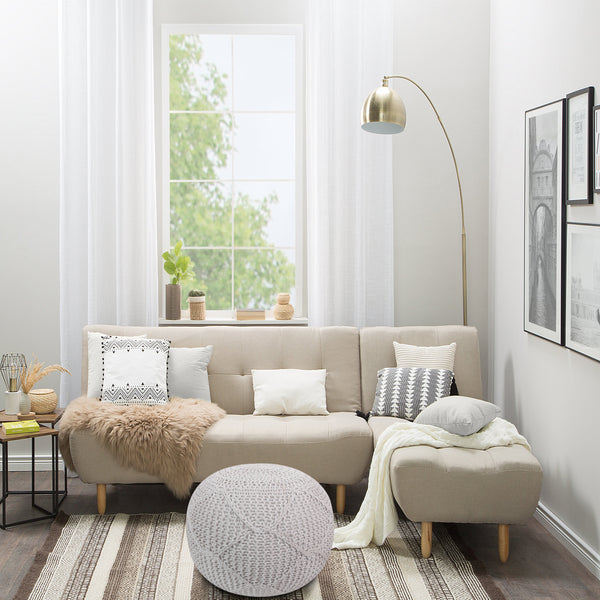 Pouf BYBLOS weiss