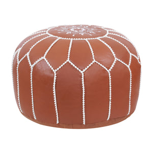Pouf DAMASKUS hellbraun