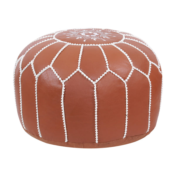 Pouf DAMASKUS hellbraun