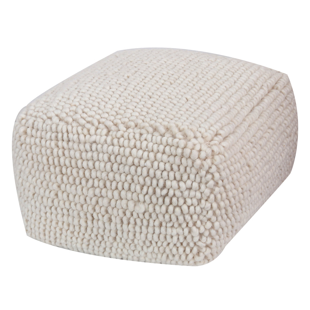 Pouf bianco DAMUR