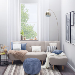 Pouf DUBA blau