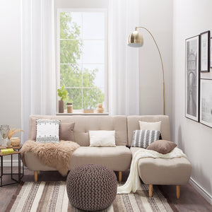 Pouf DUBA taupe