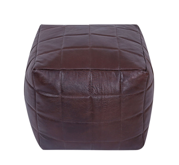 Pouf Leder MASKAT braun