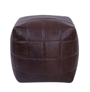 Pouf Leder MASKAT braun