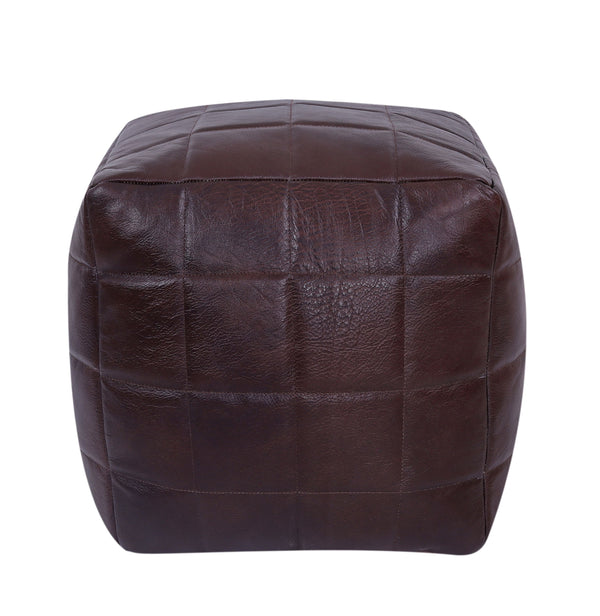 Pouf Leder MASKAT braun