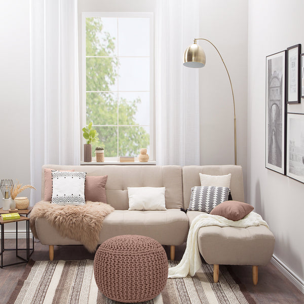 Pouf RAMILA braun
