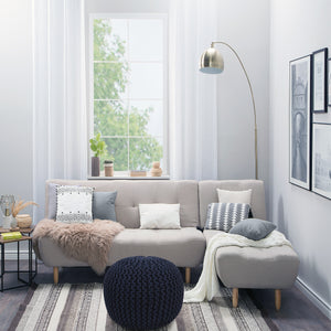 Pouf RAMILA dunkelblau