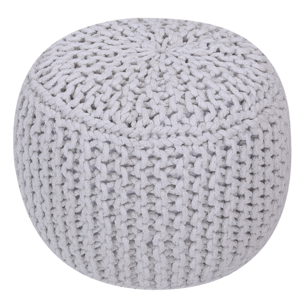 Pouf bianco RAMILA