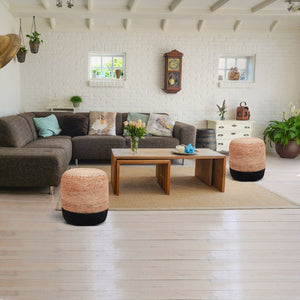 Pouf TEMARA schwarz