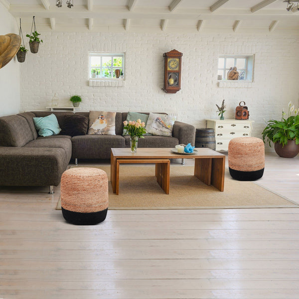 Pouf TEMARA schwarz