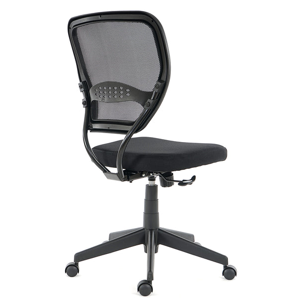 Profi-Bürostuhl Seattle Chefsessel 150kg belastbar Stoff ohne Armlehnen