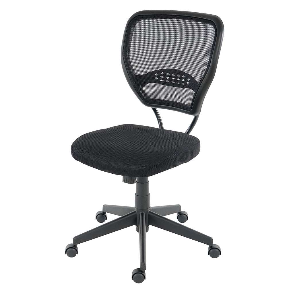 Profi-Bürostuhl Seattle Chefsessel 150kg belastbar Stoff ohne Armlehnen
