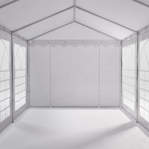 Profi PVC Partyzelt 3x6m, weiss