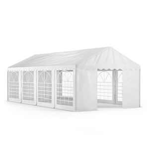 Profi PVC Partyzelt 4x8m weiss