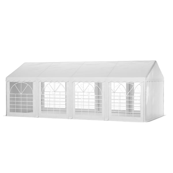 Profi PVC Partyzelt 4x8m weiss