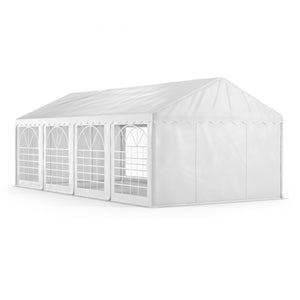 Profi PVC Partyzelt 4x8m weiss