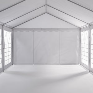 Profi PVC Partyzelt 4x8m weiss