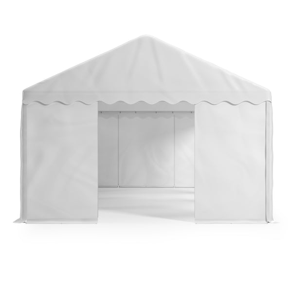 Profi PVC Partyzelt 4x8m weiss