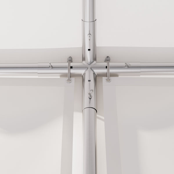 Profi PVC Partyzelt 5x6m, weiss