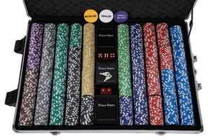 Profi Pokerset (1000 Ultimate Laser Chips, 14g)