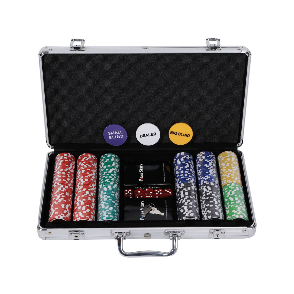 Set da poker professionale con 300 fiches