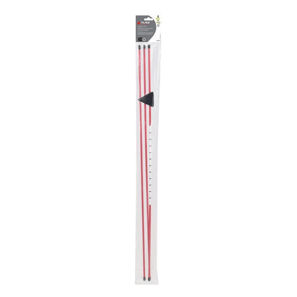 Pure2Improve Golf Alignment Sticks Trainingsstab 92 cm 3er Set rot