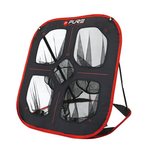 Pure2Improve Golf Pop-Up Chipping Netz 88 x 82 x 80 cm schwarz/rot