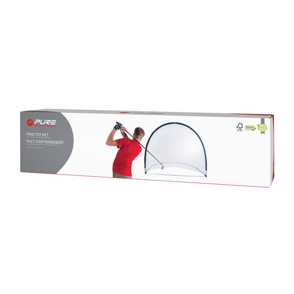 Pure2Improve Golf Übungsnetz 240 x 210 cm schwarz/weiss
