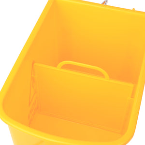 Cleaning bucket, cleaning trolley, wheeled bucket with wringing device, 20 L
