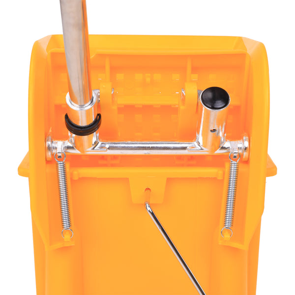 Cleaning bucket, cleaning trolley, wheeled bucket with wringing device, 20 L