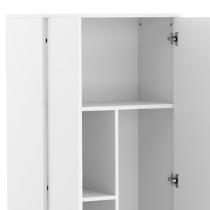 Putzschrank RAKEL 60 x 180 cm weiss