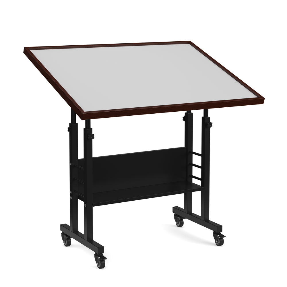 Height-adjustable puzzle table for 1500 pieces