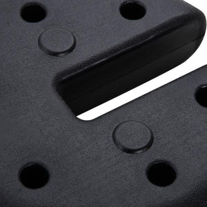 4 tlg. Pavillon Standfuss Gewicht Partyzelt Pavillongewicht befüllbar bis 5 kg HDPE-Kunststoff Schwarz Ø25 x 6 cm