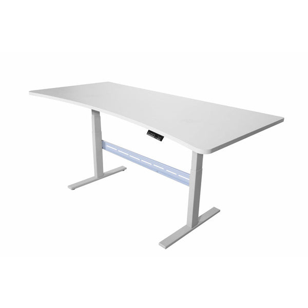 Barre transversale pour bureau assis-debout, grise