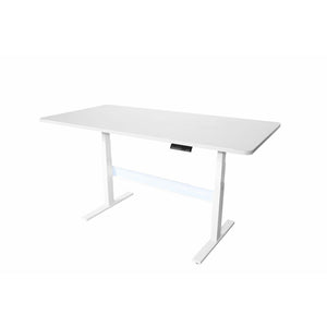 barre transversale blanche pour bureau assis-debout