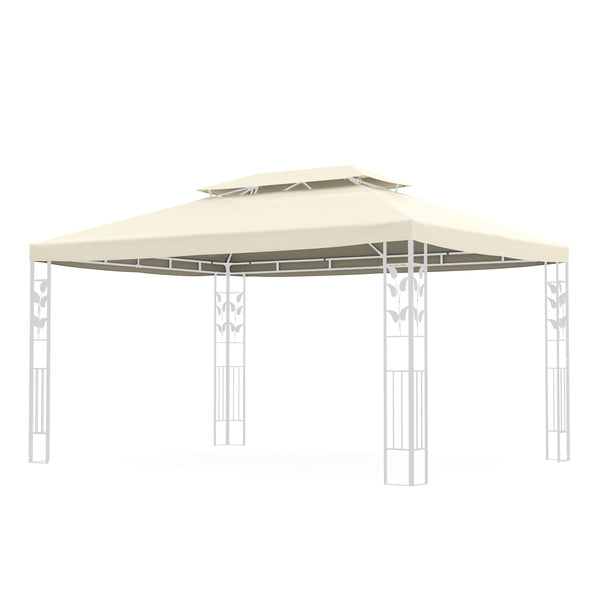 Dach Gartenpavillon ZEN 4 x 3 m beige